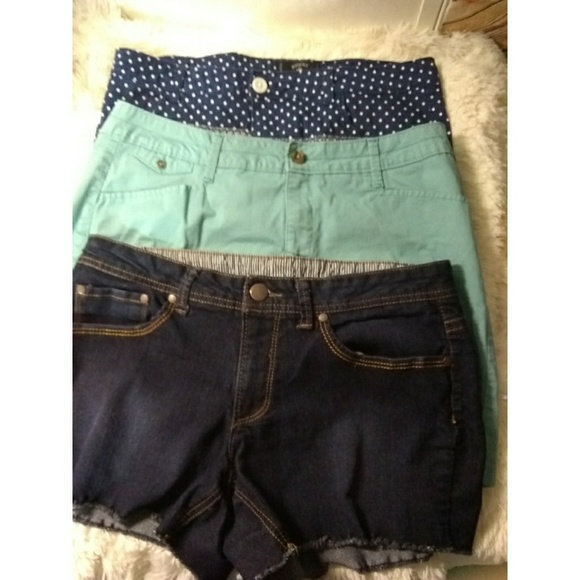 Lee & Faded Glory Pants - 3 pair of 2-size 12 shorts Lee & 1- fade glory